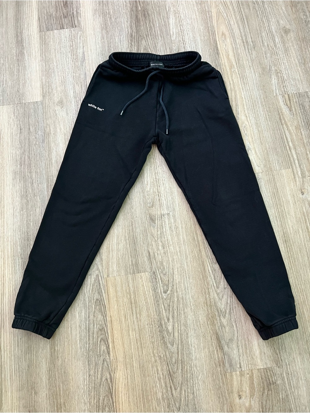 White Fox Boutique Black Women's Drawstring Jogger Pants